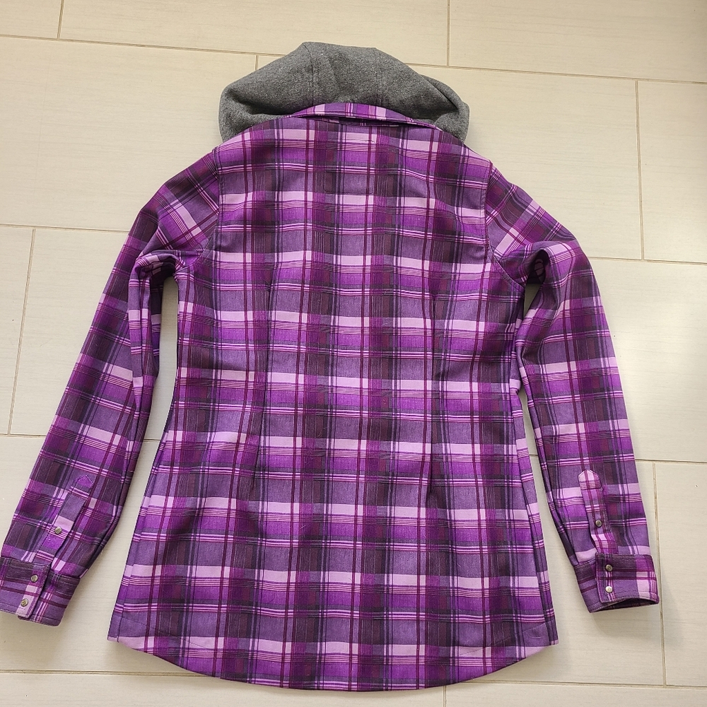 Women's Volcom Circle Flannel Jacket Size Large (… - image 8